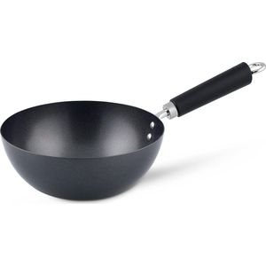 Ken Hom Excellence Wok Ø 20 cm. in Koolstofstaal met Antiaanbaklaag en Greep in Fenolhars