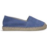 Manfield Suède Espadrilles Blauw