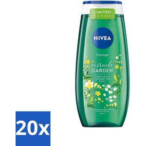 20 x Nivea - Douchegel - Freesia & Groene Thee - 250 ml - Aloe Vera Douchegel - Vitamine C Douchegel - PH-huidneutraal - NIVEA