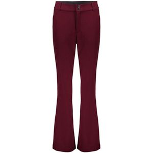 Geisha - Broek Met Structuur Patroon - Port - Flared Pasvorm