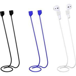 Allecto Plus - Zachte Siliconen Oortelefoonkoord met Magnetische Anti-Verloren Bandjes voor Draadloze Oordopjes - 3 Stuks - Compatibel met Airpods Pro/3/2/1 - In 3 Kleuren