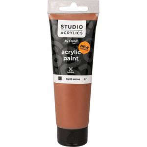 Acrylverf - Bruin Burnt Sienna (#67) - Dekkend - Creall Studio - 120ml - 1 fles