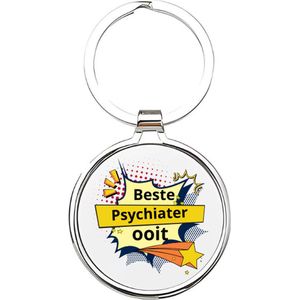 Akyol - de beste psychiater ooit Sleutelhanger - Psycholoog - de beste psychiater - psychiater - psycholoog - therapie - therapeut - hulpbieder - psychologe - cadeau voor een psycholoog - 4 x 7,5 CM