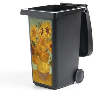 Container sticker Zonnebloemen - Vincent van Gogh - 44x98 cm - Kliko sticker