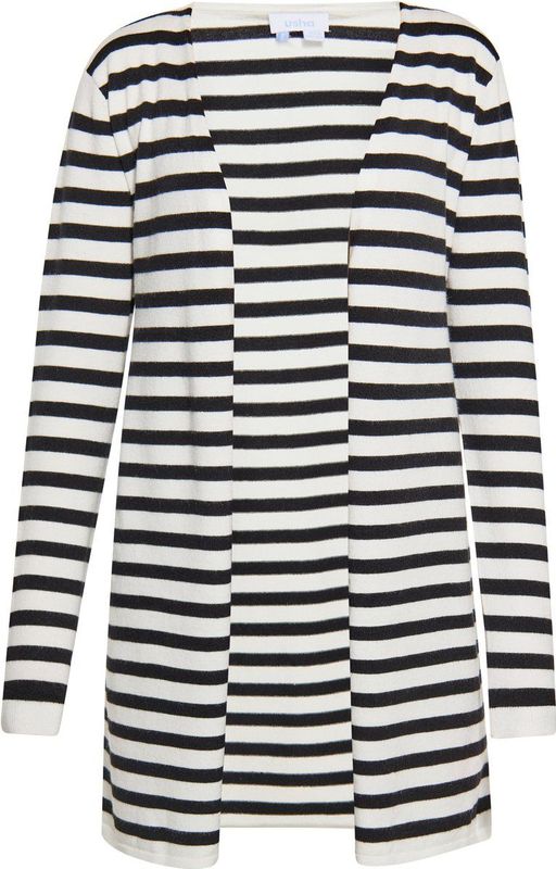 usha - Cardigan - Gestreept - Lange Mouwen