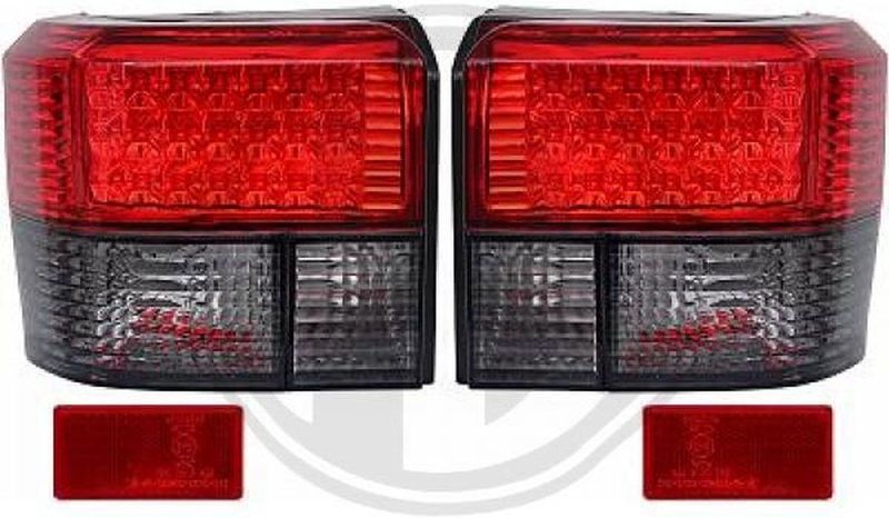 Volkswagen - Diederichs 2270996 - Set Achterlichten - Zwart - Rood - Transparant - LED