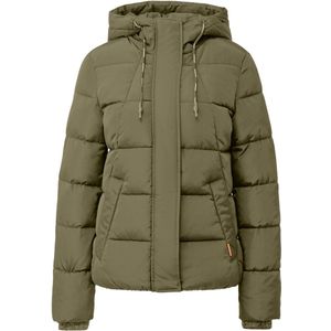 Q/S designed by - Gewatteerde Jas - Zwart - Met Capuchon