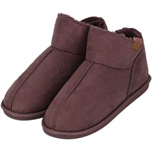 Hoge Sloffen - Suede - Plum - Dames