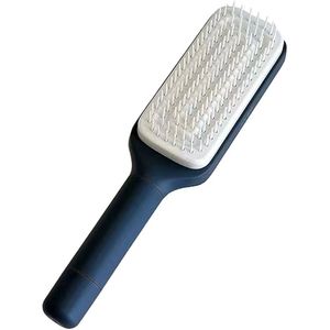 DrPhone StyleComber – Zelfreinigende Haarborstel – Geschikt Voor Elk Haartype - Geavanceerde Massagekorrels - Verstelbare Kamlengte - Geschikt voor Elk Seizoen – inklapmechanisme