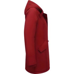 Winterjas Getailleerd Dames met Capuchon - 280 - Rood