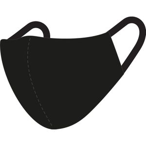 3-laags Mondkapjes - herbruikbaar / wasbaar - [3-pack] zwart
