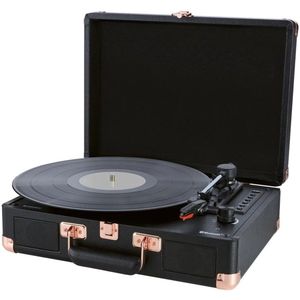 SILVERCREST Bluetooth® kofferplatenspeler - Platenspeler - Aandrijving: Riemaandrijving - Met Bluetooth® en USB-opname - Om grammofoonplaten af te spelen en te digitaliseren