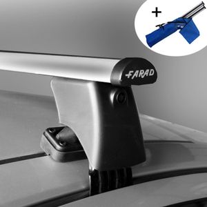 Dakdragers geschikt voor Kia Rio 5 deurs hatchback 2005 t/m 2010 - Aluminium - inclusief dakdrager opbergtas