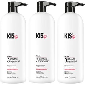 KIS - Kappers KeraMax Treatment - voordeelverpakking 6 x 1000 ml - Haarmasker