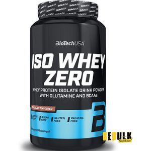 Protein Poeder - Iso Whey Zero 908 g BiotechUSA - Aardbei - 84g Protein