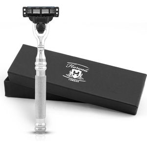 Haryali London 3 Edge scheermes voor mannen en vrouwen - Antislip scheermes voor lichaam en gezicht - Roestvrijstalen scheermes voor mannen om te scheren - Herbruikbaar scheermes