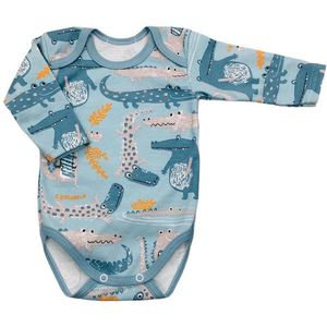 Lafel - babyrompertje met krokodillenmotief - 100% katoen 62