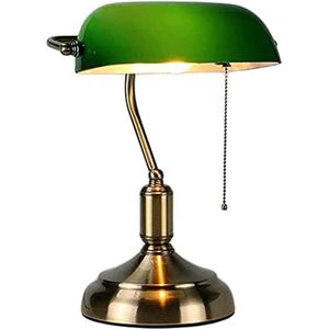 Lexium Bankierslamp - Notarislamp - Notarislamp groen - Bureaulamp groen - Bankierslamp groen - Notarislamp bankierslamp