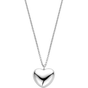 Collier Hart 1,5 Mm 42 + 5 Cm Zilver Gerhodineerd