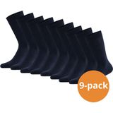 Apollo - Basic Bamboo - Huissokken - Navy - 9 paar