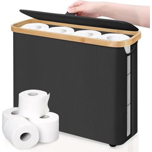 Toiletpapier opbergmand - Organisator voor badkamer - 1 stuk - Wit - Kunststof