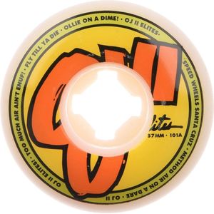 OJ Wheels 54mm Elites EZ Edge 101a skateboardwielen white