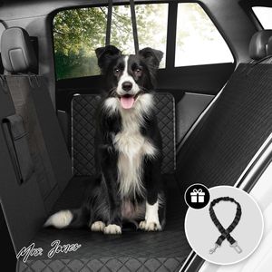 Mrs. Jones Hondendeken Auto Beschermdeken Achterbank Kofferbak - Hond Bescherming Autostoel Tegen Vervuiling Kofferbakbeschermer Hoge Zijkanten Hondenkleed Zacht Antislip Waterdicht Wasbaar .