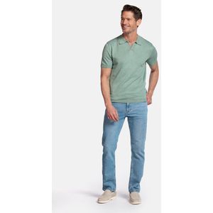 Baileys – Heren – Polo – Gebreide Polo – V-hals – Gebreide Polo – Lichtgroen – 515784-725