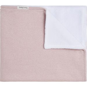 Baby's Only Gebreide ledikantdeken teddy - Baby deken Sparkle - Dekentje voor jongens en meisjes - 2.5 TOG - 100x135 cm - Zilver-Roze Mêlee - Met subtiel glittertje
