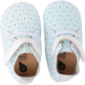 Bobux - Soft Soles - White/floral/white trim trainer - Babyslofjes - EU 18