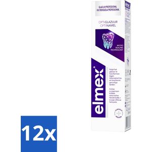 Elmex - Tandpasta - Professional Glazuur Protection - Protects Sensitive Teeth - 75 ml - Voordeelverpakking - 12 stuks