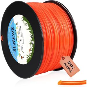 Reservedraad voor grastrimmer 24 mm/240 m - vervangende trimmerlijn voor gazonmaaier - nylondraad voor bosmaaier - Weed Grass Yard tuin - oranje-rood