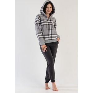 Vienetta - Fleece Dames Pyjama Set, Lange Mouwen - M