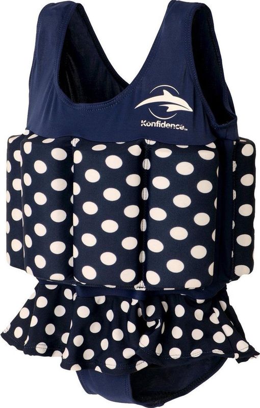 Konfidence - Drijfpak Polka Dot - Navy - Junior - Lycra