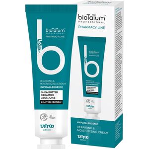 BioTaTum - Repairing & Moisturizing Cream Ceramide Hipoallergenic | Vegan Tattoo Verzorging | Tatoeage Nazorg Zalf | Bescherming Nieuwe Tattoo | Balsem | Crème | Verzorgingsspray | Tatoeage Boter | Verdoving | Verdovend | PMU | Beauty |