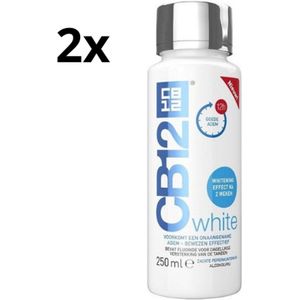 CB12 Mondwater White - 2 x 250 ml - Voordeelverpakking