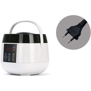 Wax Heater 500ml - Wax Verwarmer & Ontharingsapparaat - Wit - ABS Kunststof - 100W - 100-240V - LCD Display - 360° Verwarming - Geschikt voor Hard Wax, Strip Wax & Paraffine
