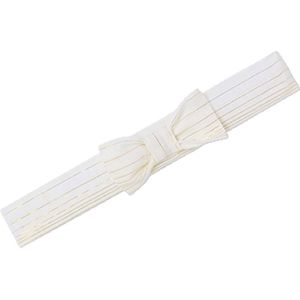 Vertbaudet Feestelijke set met gestreepte jurk met glinsterdraad + bijpassend hoofdband voor baby