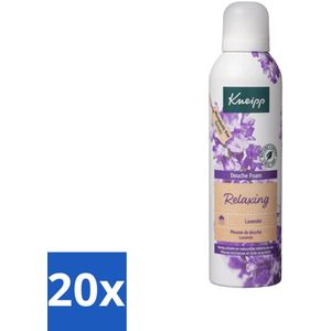 20 x Kneipp - Douche schuim - Relaxing - Lavendel - 200 ml - Douche Foam - Ontspanning - Lavendel - Rust - Schuim