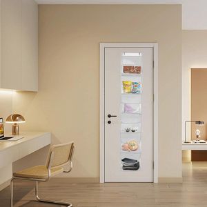 6 Layers Over The Door Hanging Organizer with 6 Large Pockets for Handbags Cosmetics Toys Miscellaneous