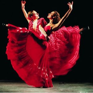 Diamond Painting Pakket - Flamenco Danseressen - 50x40 cm - Complete Set - Volledige Bedekking - Ronde Steentjes