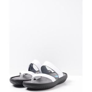Wolky Slippers Tahiti wit leer