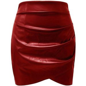 Bovista Leren Rok - Broek - Legging - Dames - Jurk - Latex - Rood - Maat L