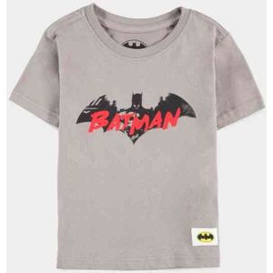 DC Comics Batman - Water Base Logo Kinder T-shirt - Kids 146 - Grijs