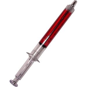 Lg-imports Balpen Injectienaald 13 Cm Transparant/rood