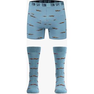 Ton Sur Ton - Kerstcadeau voor mannen - Cadeau voor man - Boxershort Heren - Formule 1 Sokken - The Driver S/41-46- Sokken en Boxershort