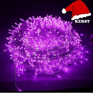 Kerstboom Verlichting Paars • 100 Lampjes • 10 Meter • Kerstverlichting • Kerstlampjes • Kerst LED • Kerst