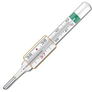 Glasthermometer zonder Kwik - Oksel, Orale en Rectale Temperatuurmeting
