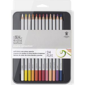 Winsor & Newton Studio Collection Soft thick-core Kleurpotloden 24 stuks