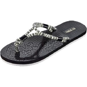 Beco Teenslippers Dames Eva Zwart/wit Maat 36